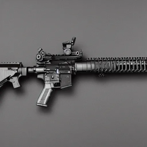 Prompt: M4A1 rifle, detailed, full view