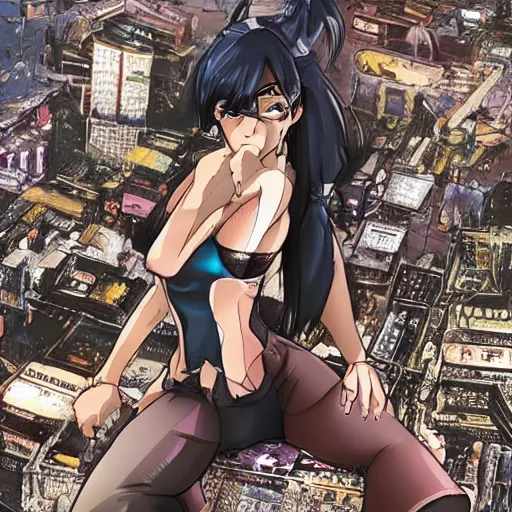 Image similar to tifa lockheart in ghost in the shell!! by masamune shirow