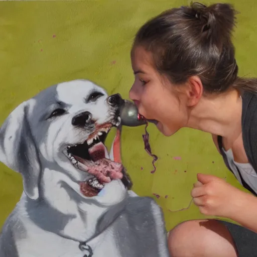 Prompt: eden ben zaken eating a dog, photorealistic, detailed