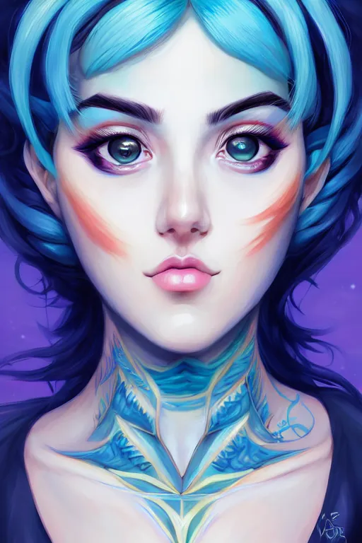 Image similar to a portrait of jolyne cujoh symmetrical eyes, symmetrical face, full body, art by lois van baarle and loish and ross tran and rossdraws and sam yang and samdoesarts and artgerm, digital art, highly detailed, intricate, sharp focus, trending on artstation hq, deviantart, unreal engine 5, 4 k uhd image