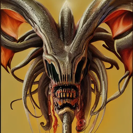 Prompt: detailed realistic painting of a my little pony that looks like a xenomorph, cute, in the style of h r giger and wayne barlowe