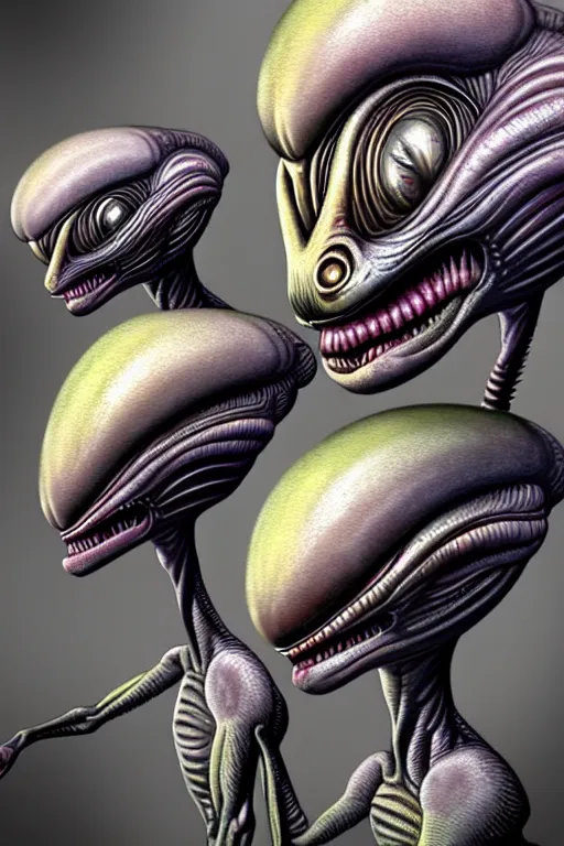 Image similar to hyper realistic aliens