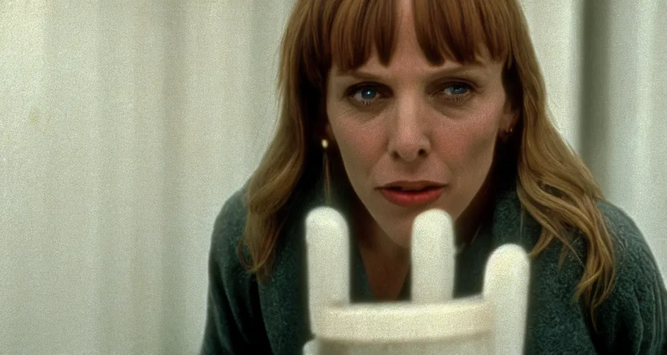 Image similar to Toni Collette in The Shining, cinematography 1980