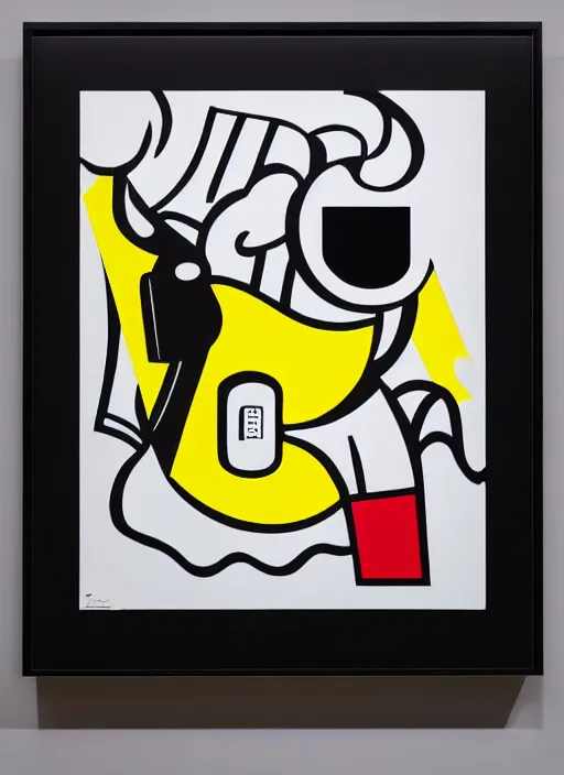 Image similar to artwork by lichtenstein, parallax, leica, medium format,