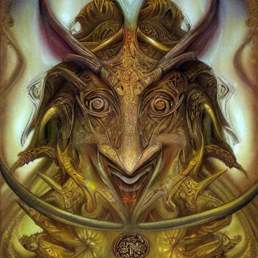 Image similar to detailed and sharp taurus artwork, mystic style, detailed, 8 k, detailed, symmetrical, by brian froud