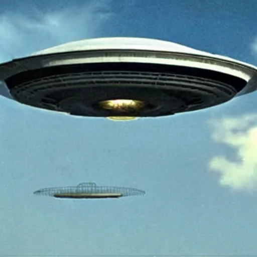 Prompt: ufo from independence day is flying over Pyongyang . real photo ultra realistic