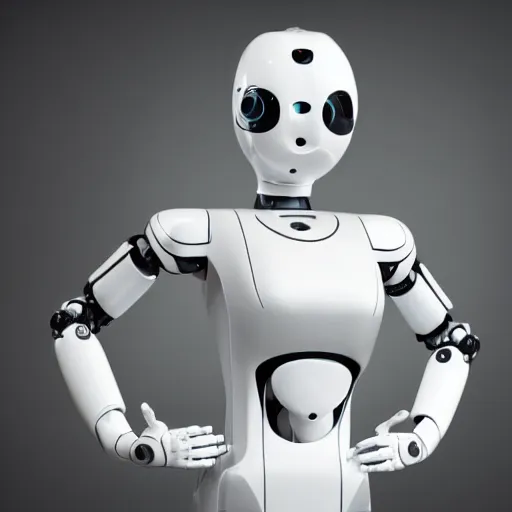 Image similar to A humanoid robot discussing with a human in a white science coat. Art Deco style