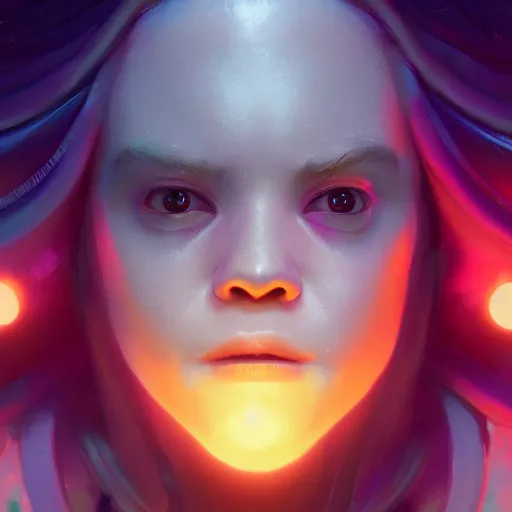 Image similar to A beautiful portrait of huggy-wuggy from poppy playtime video game, fullbody, ultra high detailed, glowing lights, oil painting, Greg Rutkowski, Charlie Bowater, Beeple, unreal 5, DAZ, hyperrealistic, octane render, RPG portrait, dynamic lighting, fantasy art, beautiful face