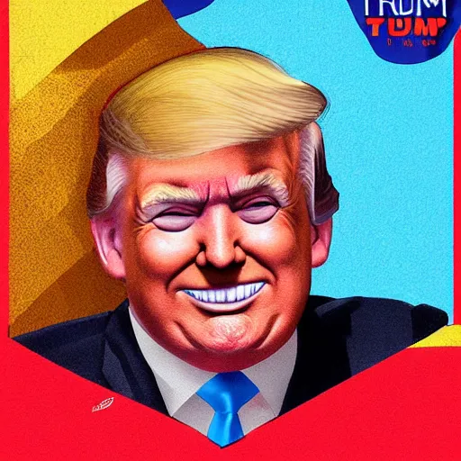 Image similar to donald trump as a funko pop, digital art, concept art, gemmy woud binnendijk, nixeu, artgerm