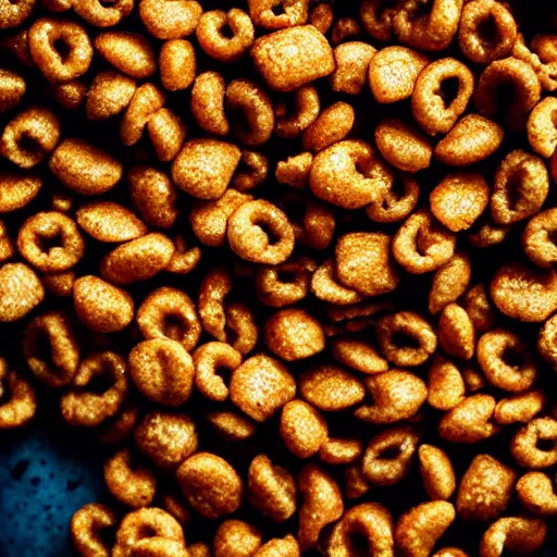 Image similar to close up high resolution photo of cereal, very tasty, food photography, instagram, trending