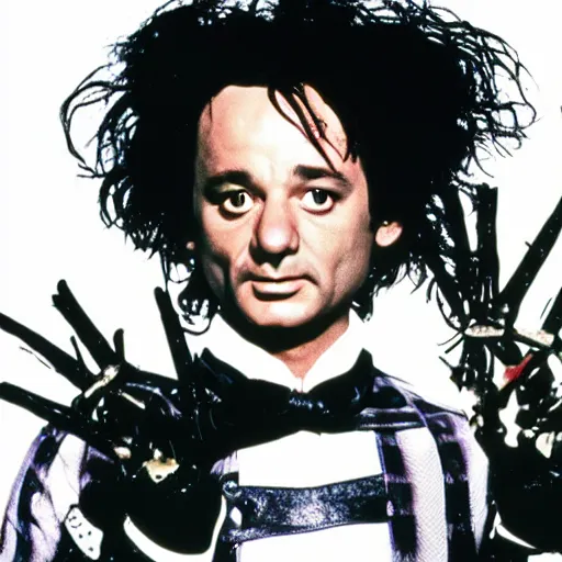 Image similar to bill murray as edward scissorhands