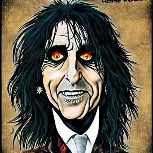 Prompt: Alice cooper by ghibli