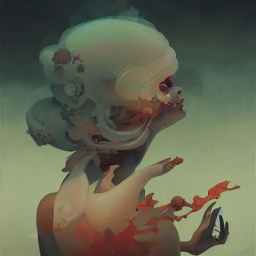 Image similar to toxicity, art by peter mohrbacher, ilya kuvshinov, victo ngai, ryohei hase