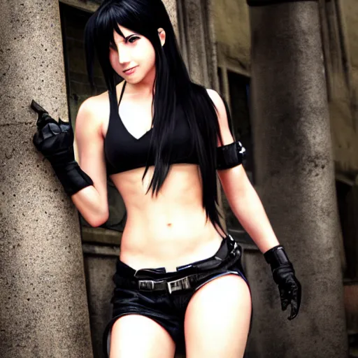 Prompt: tifa lockhart by mingchen shen