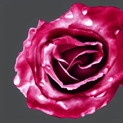 Prompt: rose made of water, 4k, studio lighting