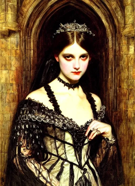 Image similar to ( ( gothic # ) ) princess portrait. by william henry hunt * *, highly detailded