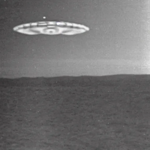 Image similar to leaked image of a ufo, grainy, 1 9 6 8