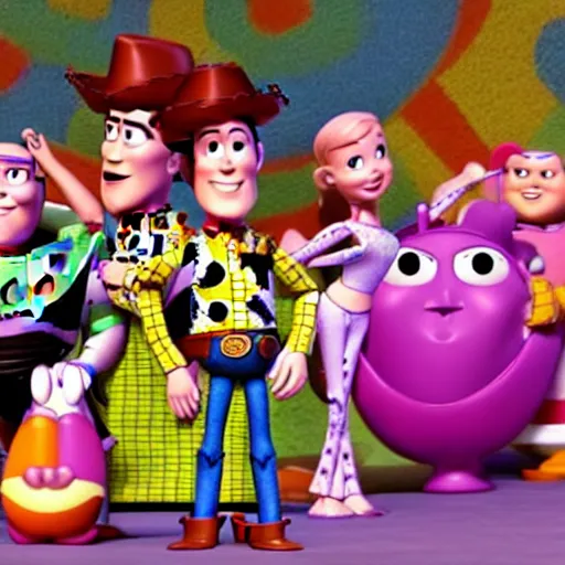 Image similar to hippies in Toy Story (1999)