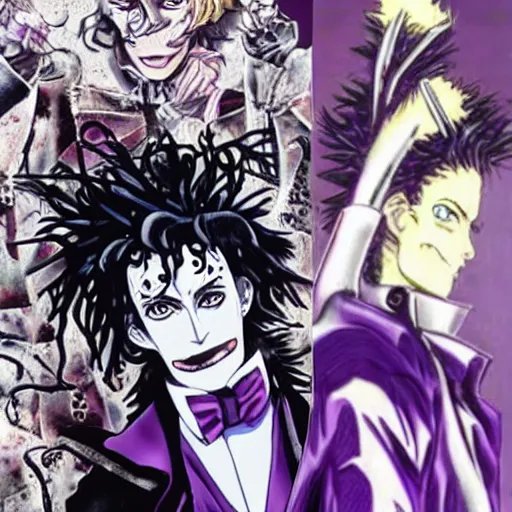 Image similar to edward scissorhands in jojo bizarre adventure