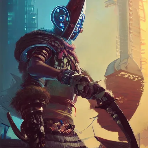 Image similar to cyberpunk viking helmet mask warrior goddess robot ninja fantasy, art gta 5 cover, official fanart behance hd artstation by jesper ejsing, by rhads, makoto shinkai and lois van baarle, ilya kuvshinov, ossdraws