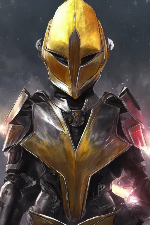 Image similar to helmet armor guardian destiny in witch queen illumination ray tracing hdr fanart arstation by sung choi robot ninja mask and eric pfeiffer and gabriel garza and casper konefal