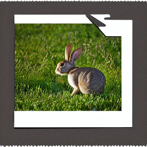 Image similar to a rabbit jumping up over a fence, film strip showing 9 stills in a grid