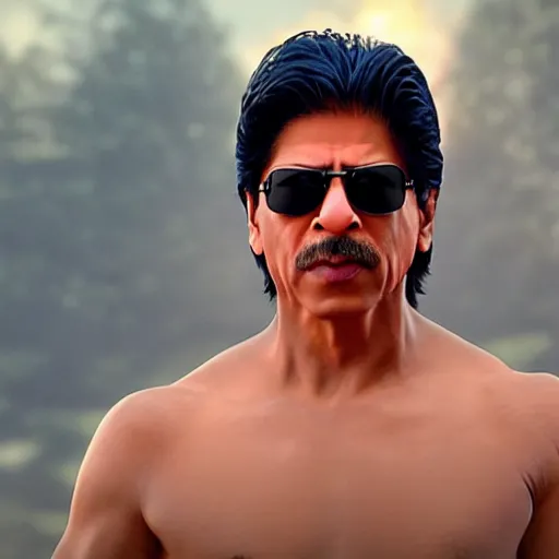 Image similar to shahrukh khan, 8k, cinematic lighting