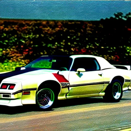 Image similar to a pontiac trans am from 1 9 8 6