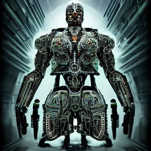 Image similar to cyborg hindu godbody, cyberpunk, ultra high tech, hyper detailed, coherent, cohesive, realistic, far shot, symmetrical, simple