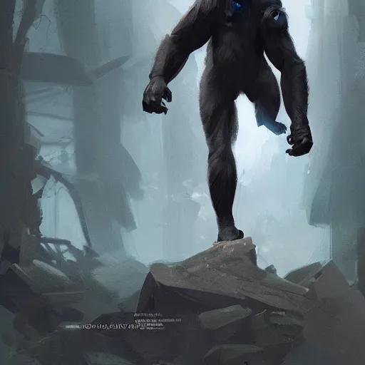 Prompt: 🦍 digital Art, Greg rutkowski, Trending artstation,cinematic