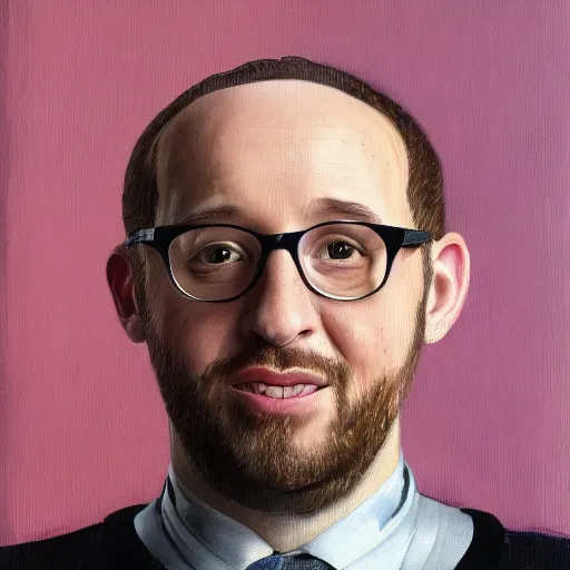 Prompt: a detailed portrait painting of joel glazer from manchester looking dumb