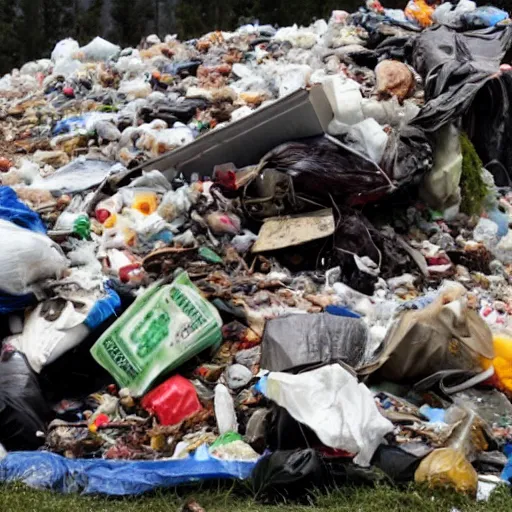 Image similar to a pile of garbage