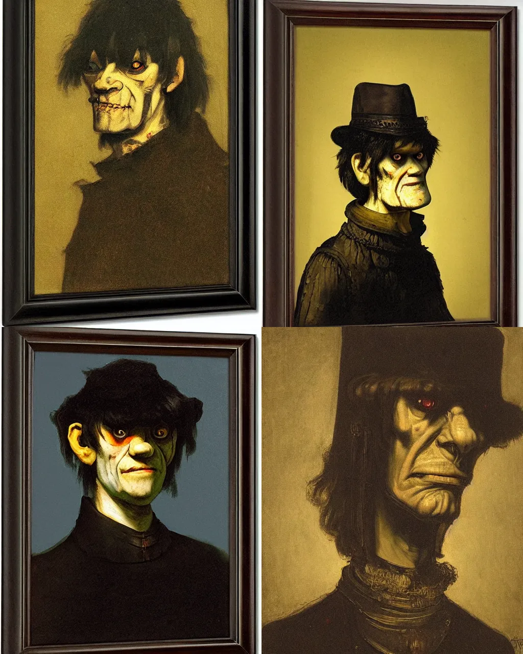 Prompt: murdoc niccals by Rembrandt