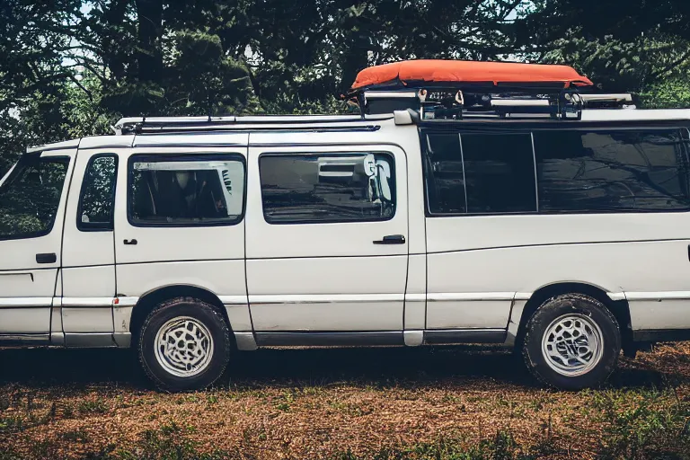 Prompt: 1990 Delica L300, (Sony a7R IV, symmetric balance, polarizing filter, Photolab, Lightroom, 4K, Dolby Vision, Photography Award)