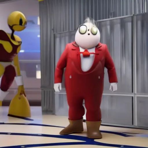 Image similar to elon musk as doctor eggman in sonic live action movie , 8k resolution, full HD, cinematic lighting, award winning, anatomically correct