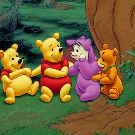 Prompt: winnie the pooh in voyager