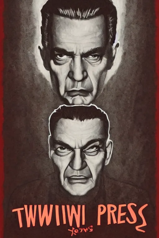 Prompt: Twin Peaks artwork by George Bletsis