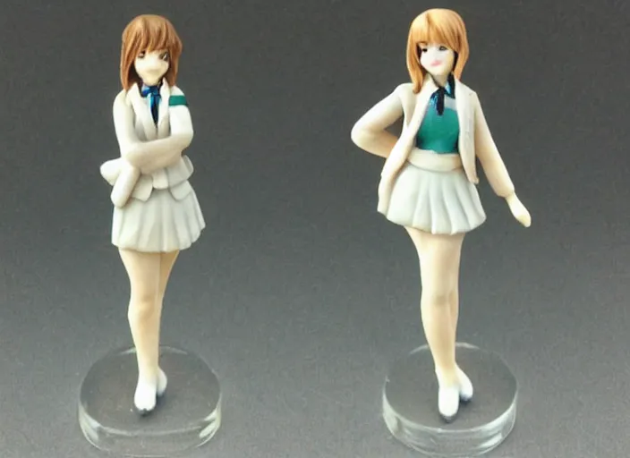 Prompt: eBay, Full body, 80mm resin miniature of school girls