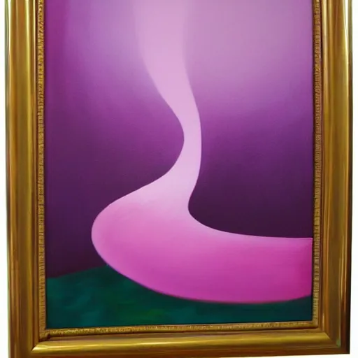 Prompt: fountain, georgia o'keefe painting, romantic, feminine, curvy