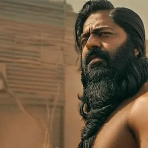 Image similar to film still from kgf chapter 2