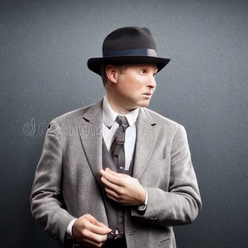 Image similar to old fashioned detective in hat on dark background stock photo shatterstock