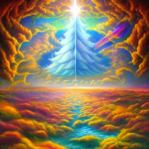 Image similar to the astral realm sacred journey in oil painting, windows 9 8 software, trending on artstation, award winning, emotional, highly detailed surrealist art, inspired by windows 9 5 applications