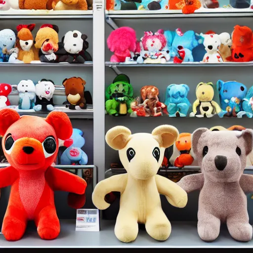 Image similar to a catalogue for Target selling plush animals