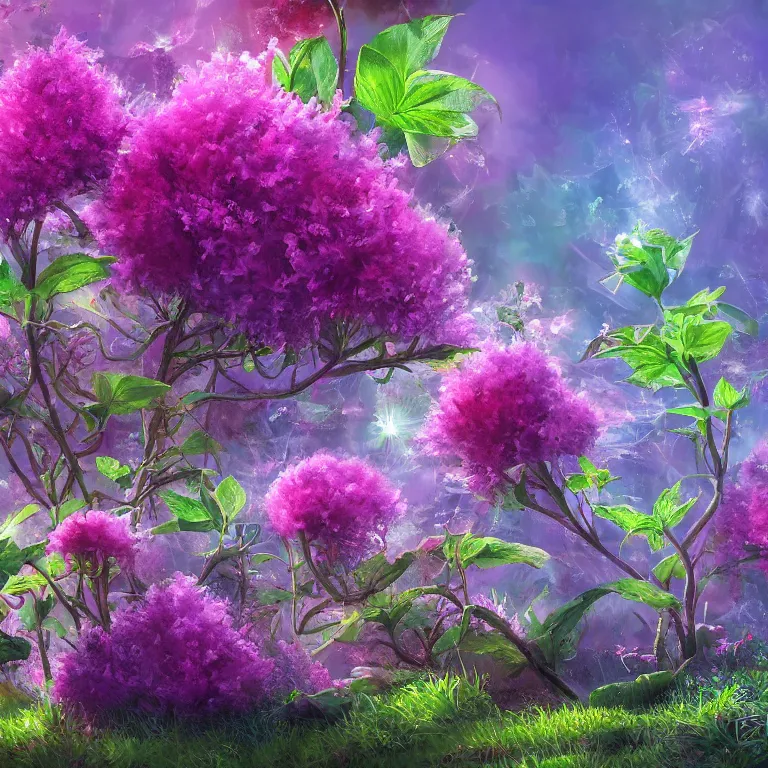 Prompt: a beautiful painting plant sprouts in a fantasy world full of interesting buds fictional and gorgeous, 8 k resolution, highly detailed, hdr, artwork