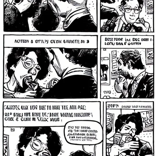 Image similar to robert crumb comic about beta simp cucks