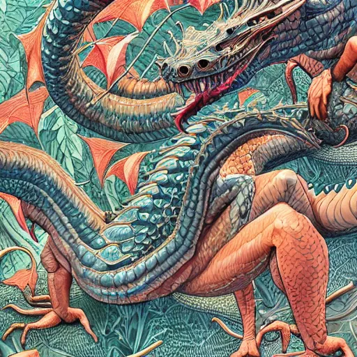 Prompt: 🐲, extremely detailed, sharp focus, wide view, full body shot, smooth, digital illustration, by james jean, by rossdraws, frank franzzeta, sakimichan