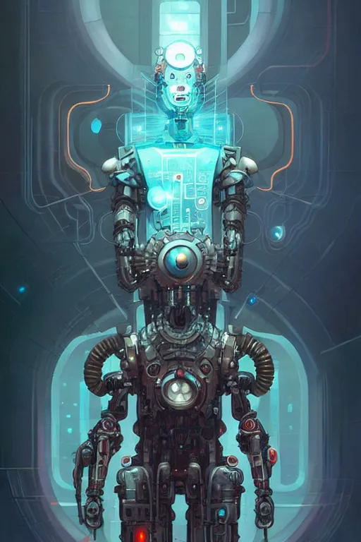 Prompt: Cyberpunk Biomechanical Galactus by Peter Mohrbacher