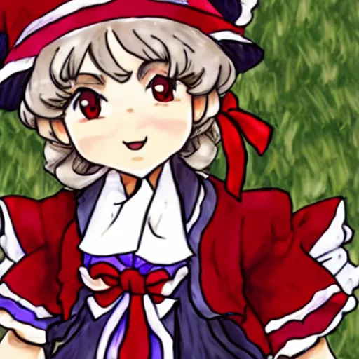 Prompt: touhou screenshot of danny devito as a touhou character