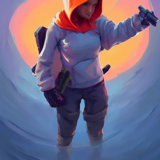 Prompt: Angel cherub balaclava orange hoodie fantasy art apex fortnite Video game icon, 2d game art gta5 cover , official fanart behance hd artstation by Jesper Ejsing, by RHADS, Makoto Shinkai and Lois van baarle, ilya kuvshinov, rossdraws