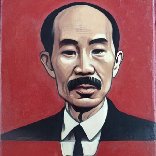 Image similar to Portrait of Ho Chi Minh holding Iphone